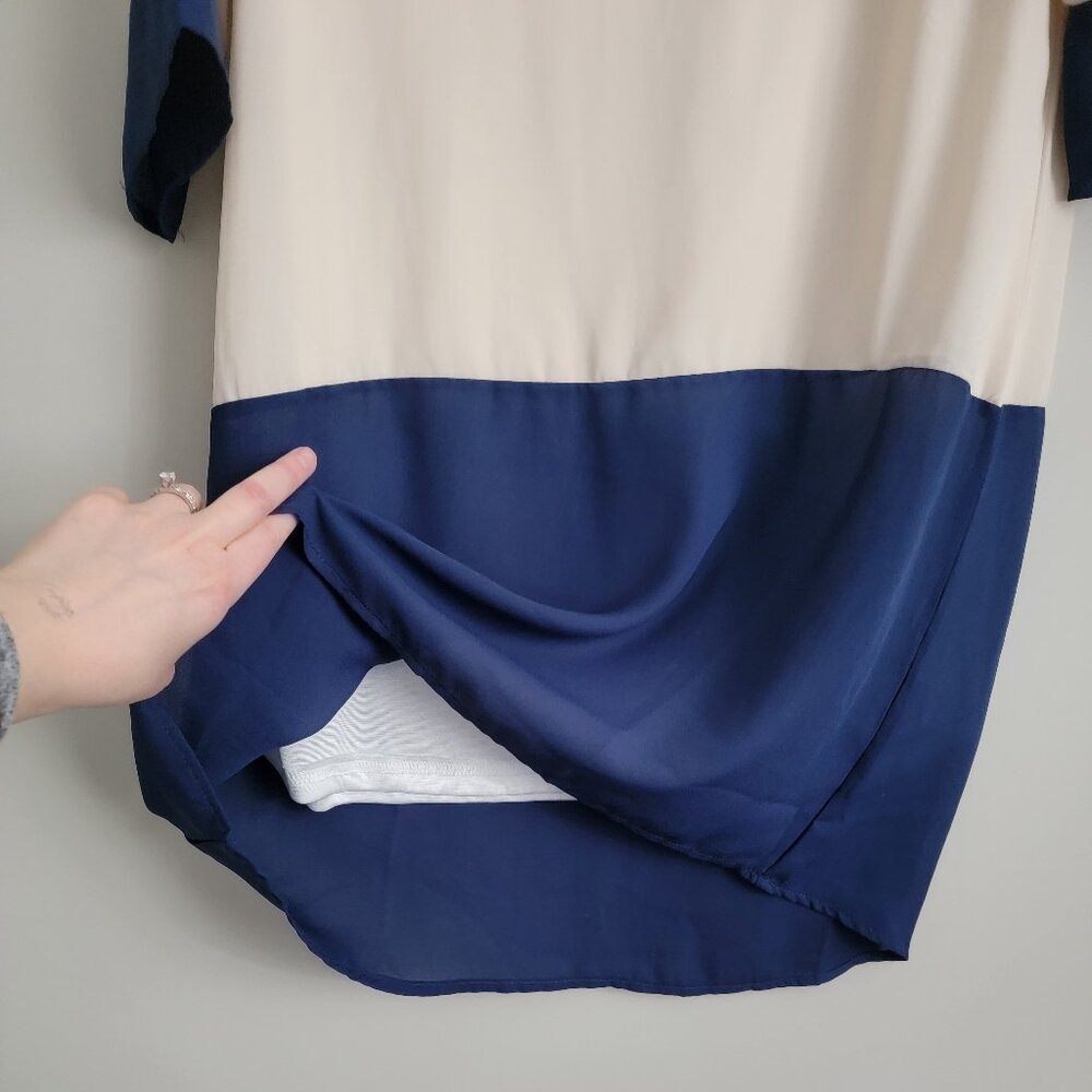 Colorblock Dress W/Back Keyhole - Picture 3 of 4